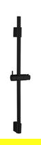 Bara cu suport pentru dus, Wenko, Classic, 70 cm, inox, negru