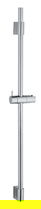 Bara cu suport pentru dus, Wenko, Classic, 90 cm, inox, gri