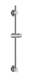 Bara cu suport pentru dus, Wenko, Shower, 70 cm, inox, gri cromat