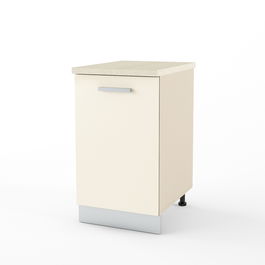 Dulap inferior 1 usa STYLE 45, Vizon, MDF Crem Gloss