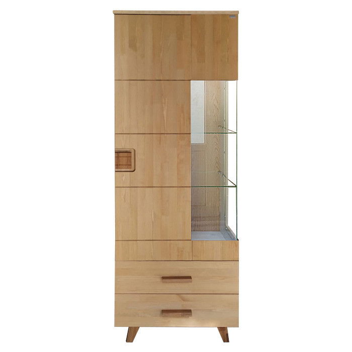 Vitrina by Home Affaire, lemn, natur, 65 x 40 x 185 cm