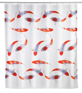 Perdea de dus, Wenko, Nagoya, 180 x 200 cm, poliester, multicolor