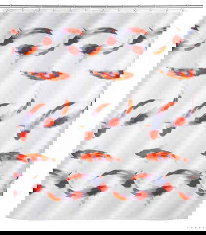 Perdea de dus, Wenko, Nagoya, 180 x 200 cm, poliester, multicolor