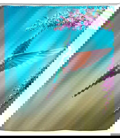 Perdea de dus, Wenko, Managua, 180 x 200 cm, poliester, multicolor