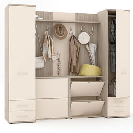 Mobilier hol RIVA, configuratia RIVA3, Oak, Vizon