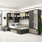 Dormitor colt ALESSIO, configuratia ALE3, Antracit, Oak