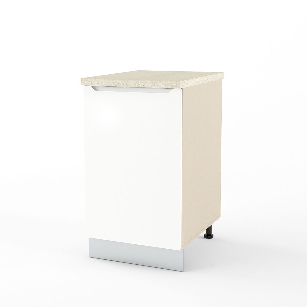 Dulap inferior 1 usa ESPERIA 45, Vizon, MDF Alb Cristal High Gloss