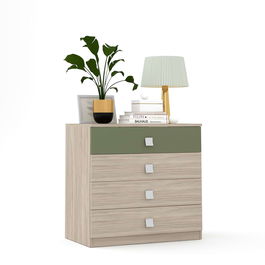 Comoda LINEA 3+1 sertare, Oak, Pesto