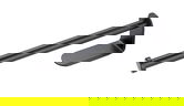 Suport auto-addeziv pentru rola servetele, Wenko, Nio, 27.5 x 4.5 x 7 cm, aluminiu, negru
