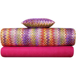 Lenjerie de pat Missoni John 250x200cm 2 fete perna 50x80cm culoare 156