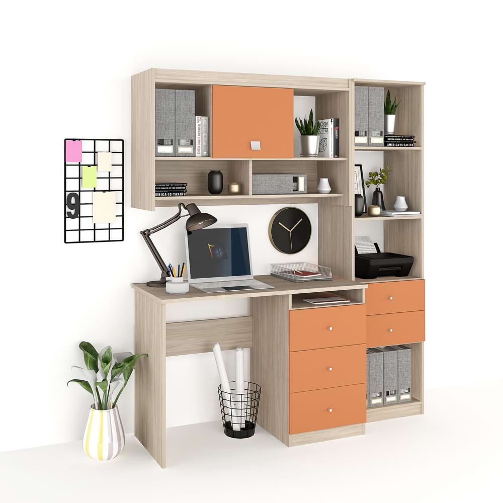 Ansamblu birou MODUS 2, Oak, Ginger