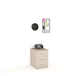 Casetiera birou STUDIO, 3 sertare, Oak