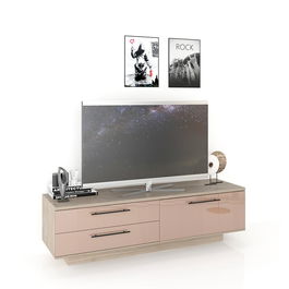 Comoda TV CUBO B180 Modern, Oak, Cappuccino Gloss