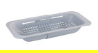 Scurgator extensibil pentru chiuveta, Wenko, Sivo, 36.5 - 50 x 7 x 20 cm, plastic