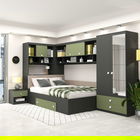 Dormitor colt ALESSIO, configuratia ALE3, Antracit, Pesto