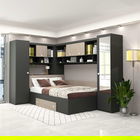 Dormitor colt ALESSIO, configuratia ALE2, Antracit, Oak