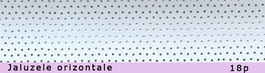 JALUZELE ORIZONTALE DIN ALUMINIU PERFORATE 18P