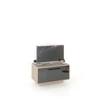 Comoda TV CUBO A90 Modern, 1 usa, Oak, Negru Gloss