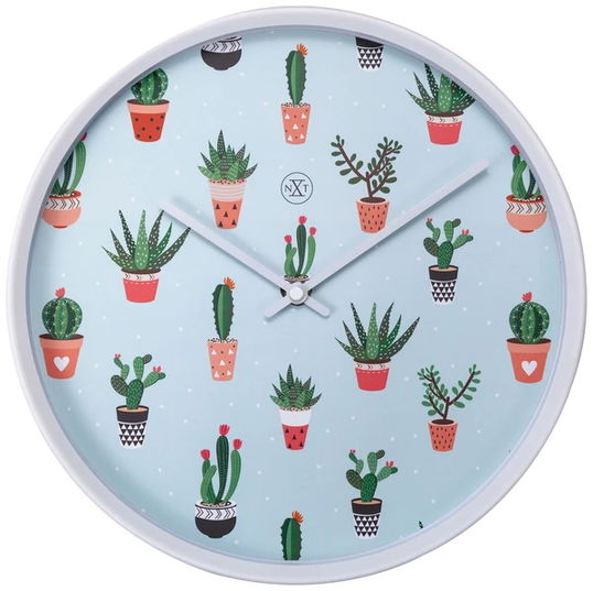 Ceas de perete NeXtime Cactus 30cm verde