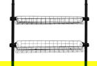 Set 2 cosuri, Wenko, Herkules, 38 x 8 x 94 cm, inox/plastic, negru