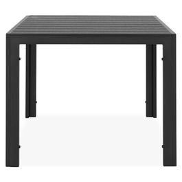 Masa patrata, Encore, L.90 l.90 H.74 cm, aluminiu, negru