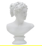 Bust decorativ, Roman Woman, Mauro Ferretti, 21.5x34 cm, polirasina, alb