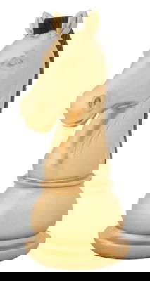 Decoratiune piesa sah, Mauro Ferretti, Horse, 10.5 x 8.5 x 19 cm, polirasina, auriu/negru