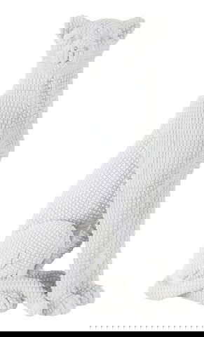Decoratiune, Mauro Ferretti, Seat Leopard, 15 x 10 x 27 cm, polirasina, alb