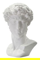 Decoratiune, Mauro Ferretti, Big Head, 44 x 35.5 x 60 cm, polirasina, alb