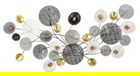 Decoratiune de perete Grid, Mauro Ferretti, 135x69 cm, fier, multicolor