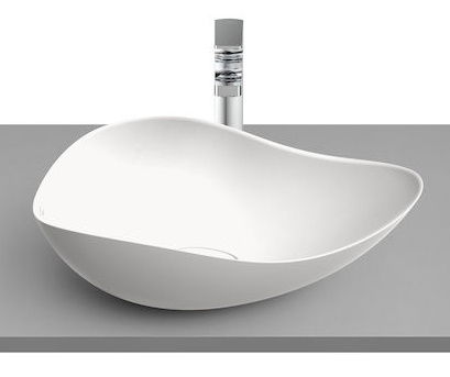 Lavoar tip bol Roca Ohtake 54x37.5cm alb mat