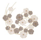 Decoratiune pentru perete, Mauro Ferretti, Lotly, 63.5 x 5 x 67.9 cm, fier/mdf, multicolor