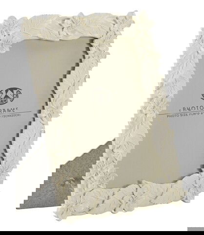 Rama foto, Mauro Ferretti, Leaf, 20.5 x 2 x 26 cm, polirasina/sticla, crem