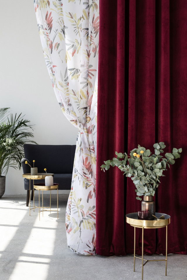 Draperie CU REJANSA CATIFEA MENDOLA CASTELLANO BORDO 35