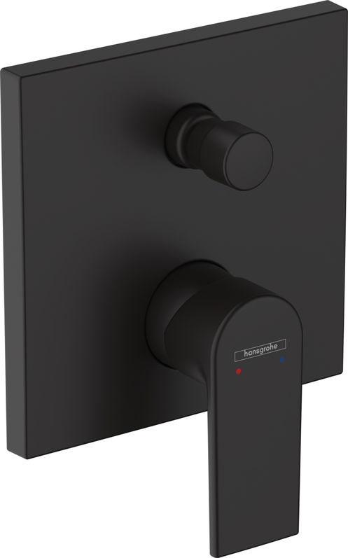 Baterie cada - dus Hansgrohe Vernis Shape montaj incastrat necesita corp ingropat negru mat