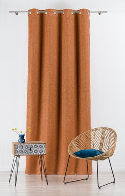Draperie MENDOLA CU INELE CAPSE ATACAMA CUPRU C15