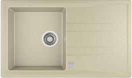 Chiuveta bucatarie Teka Stone 50B TG 1B 1D TB 860x510mm tegranit TopasBeige