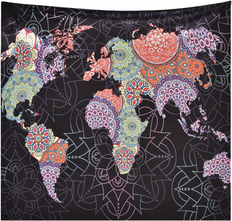 Tapiserie Yartmon, poliester, multicolor, 150 x 130 cm