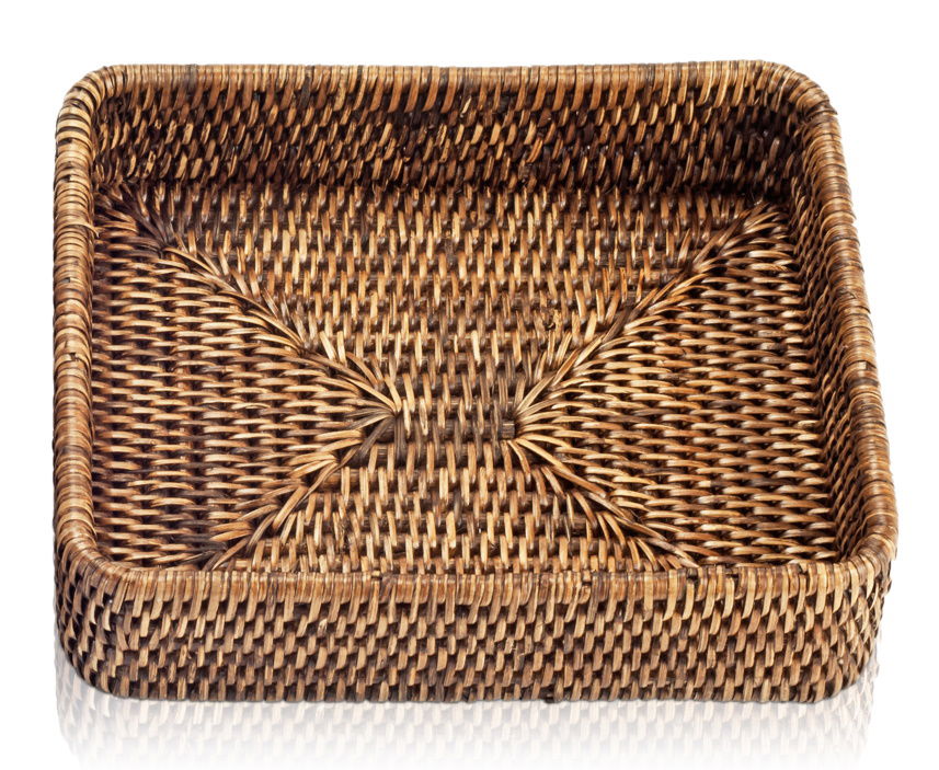 Cos pentru cosmetice Decor Walther Basket 5 x 18 x 22cm ratan dark
