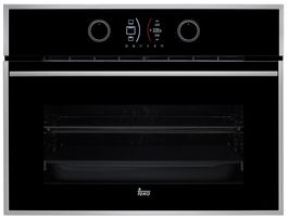 Cuptor electric incorporabil Teka HLC 844 C combi-microunde compact 41 litri multifunctional 11 functii HydroClean ECO inox anti- pata/cristal negru