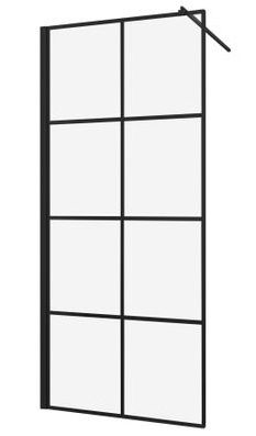 Cabina de dus tip Walk-in Sanotechnik Soho Black Edition Elite 100cm