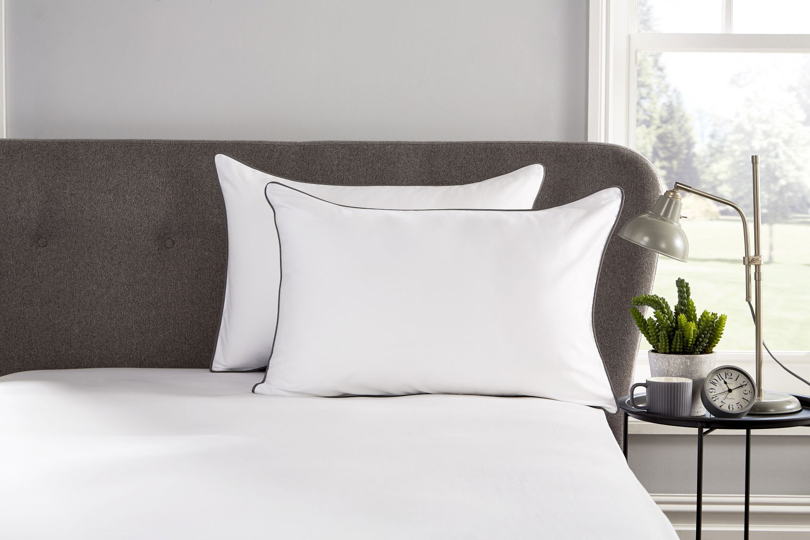 Lenjerie de pat Behrens Heritage 230x220cm 2 fete perna 50x75cm White-Grey