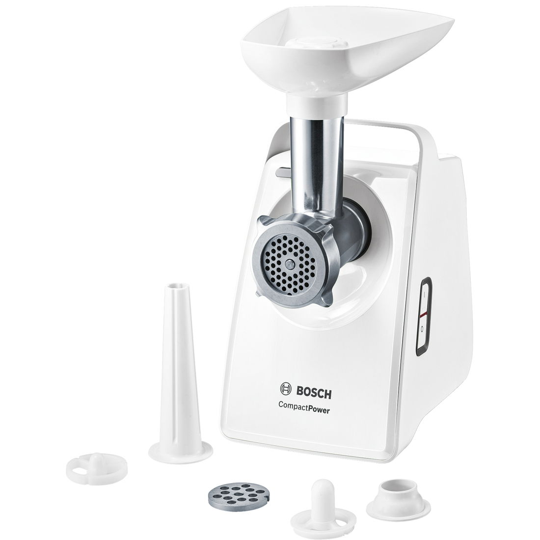 Masina de tocat Bosch MFW3520W Compact Power 1 8 kg/min 1500W accesoriu kebbe carnati alb
