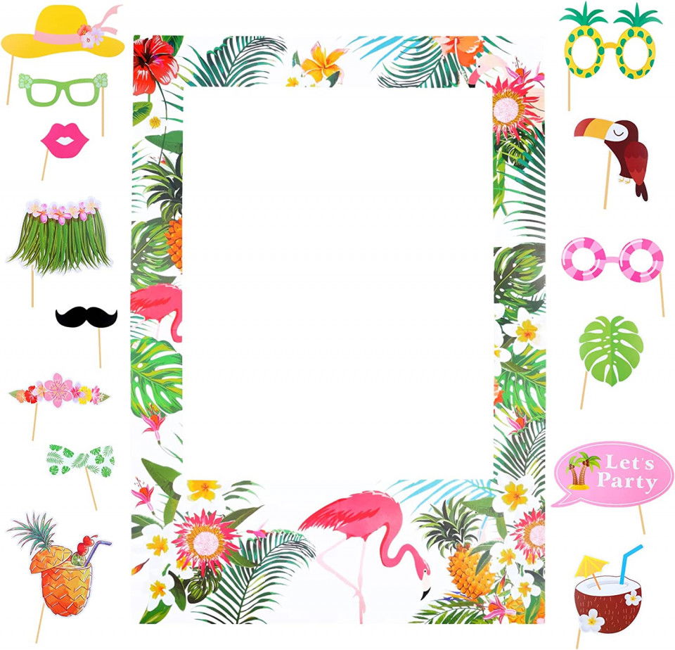 Set de recuzita pentru sedinta foto Yuccer, 16 piese, multicolor