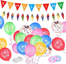 Set de 40 decoratiuni pentru prima zi de scoala Ulikey, multicolor