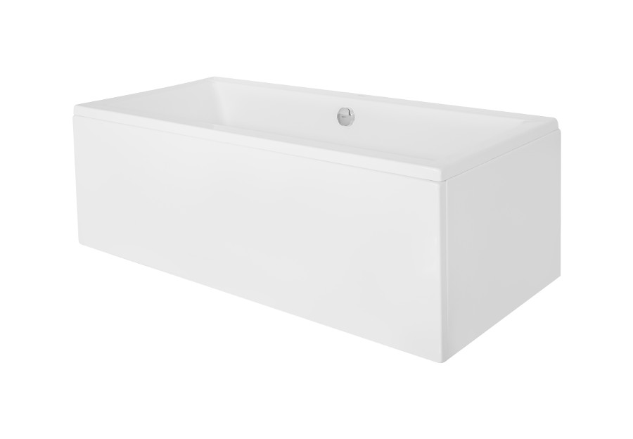 Cada baie rectangulara Besco Quadro 165x75cm acril
