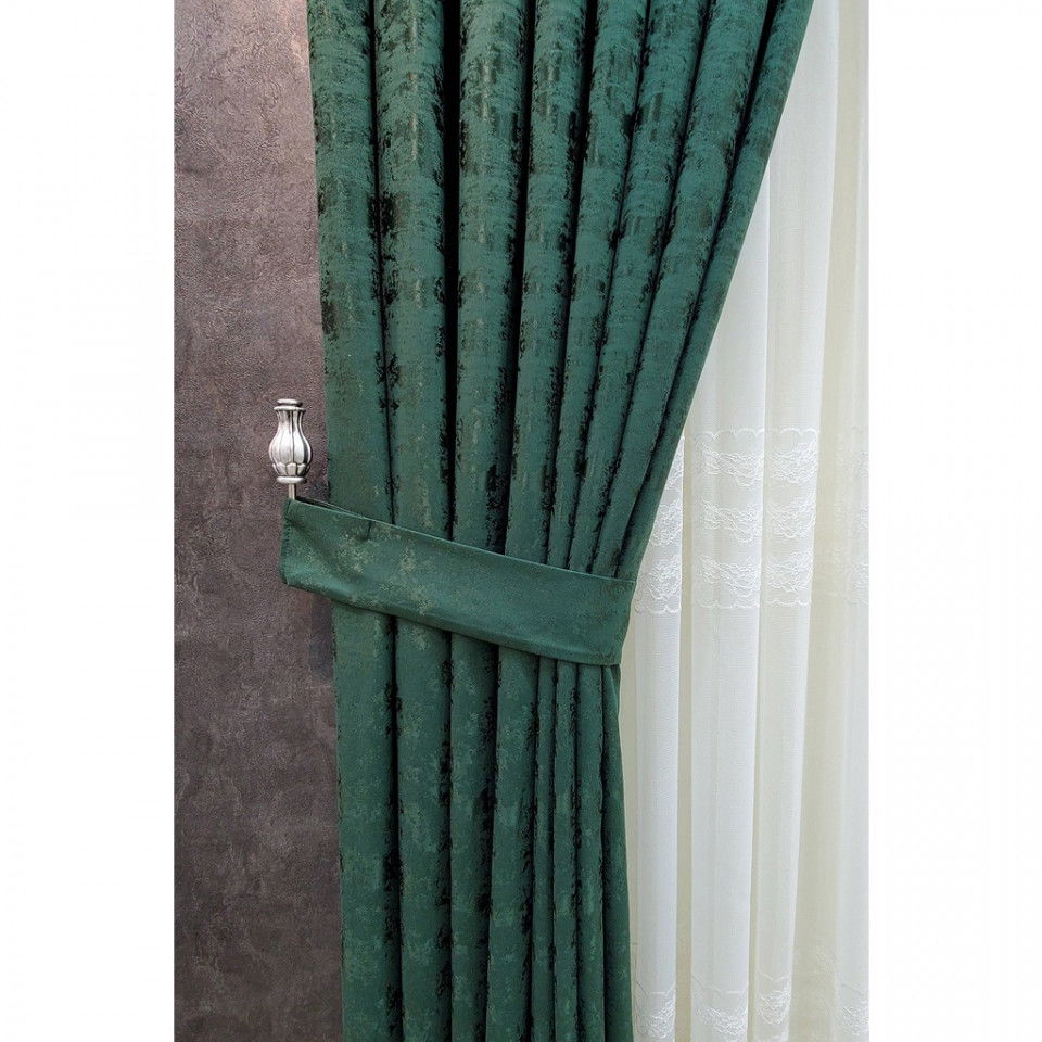 Draperie,Casa Deco Logistics,Everest 15 verde cu rejansa