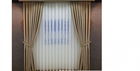 Set complet pentru fereastra DRAPERIE SATEN Bej 501+ PERDEA VOAL508