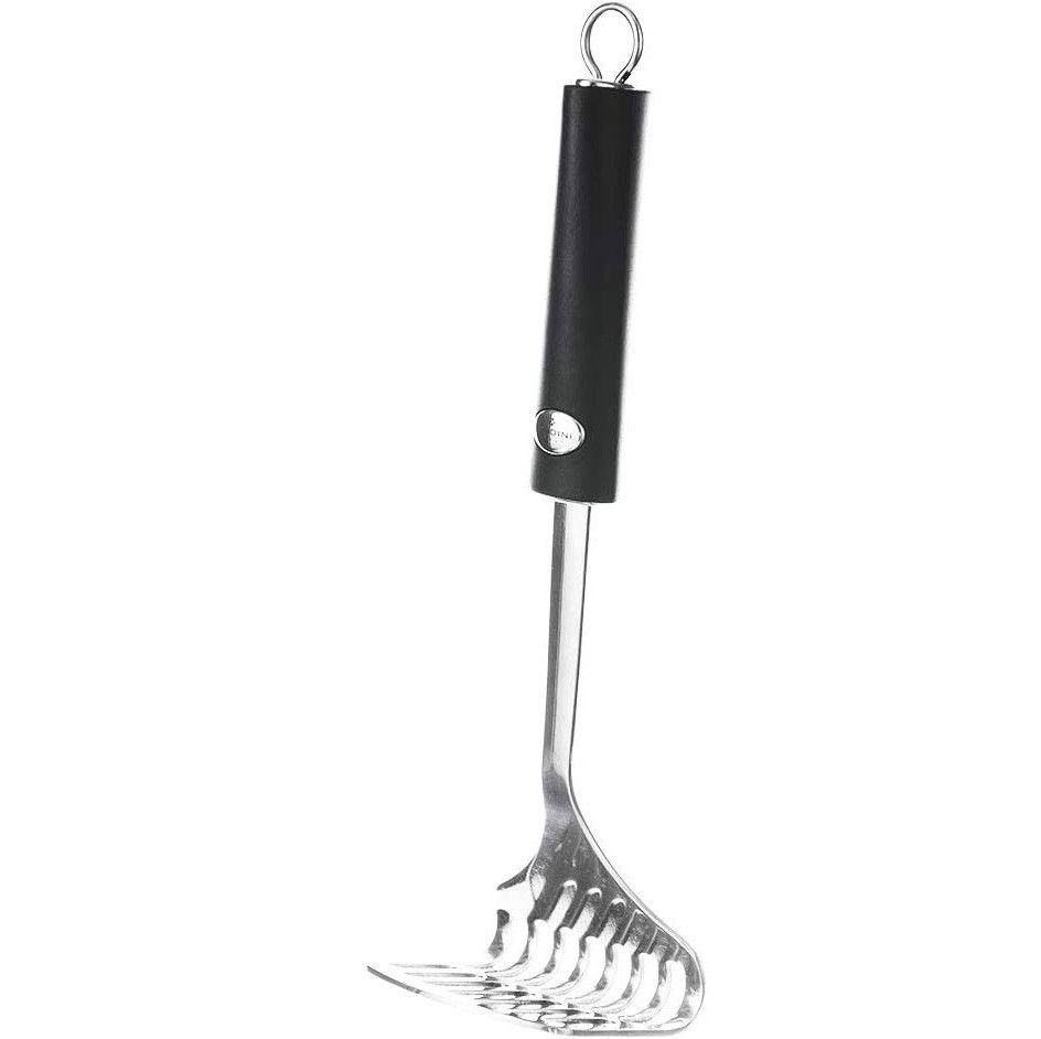 Zdrobitor pentru cartofi Ghidini, otel inoxidabil, argintiu/negru, 27,5 cm