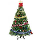 Brad artificial de Craciun Uniguardian, cu suport si decoratiuni, plastic/PVC, multicolor, 90 x 150 cm